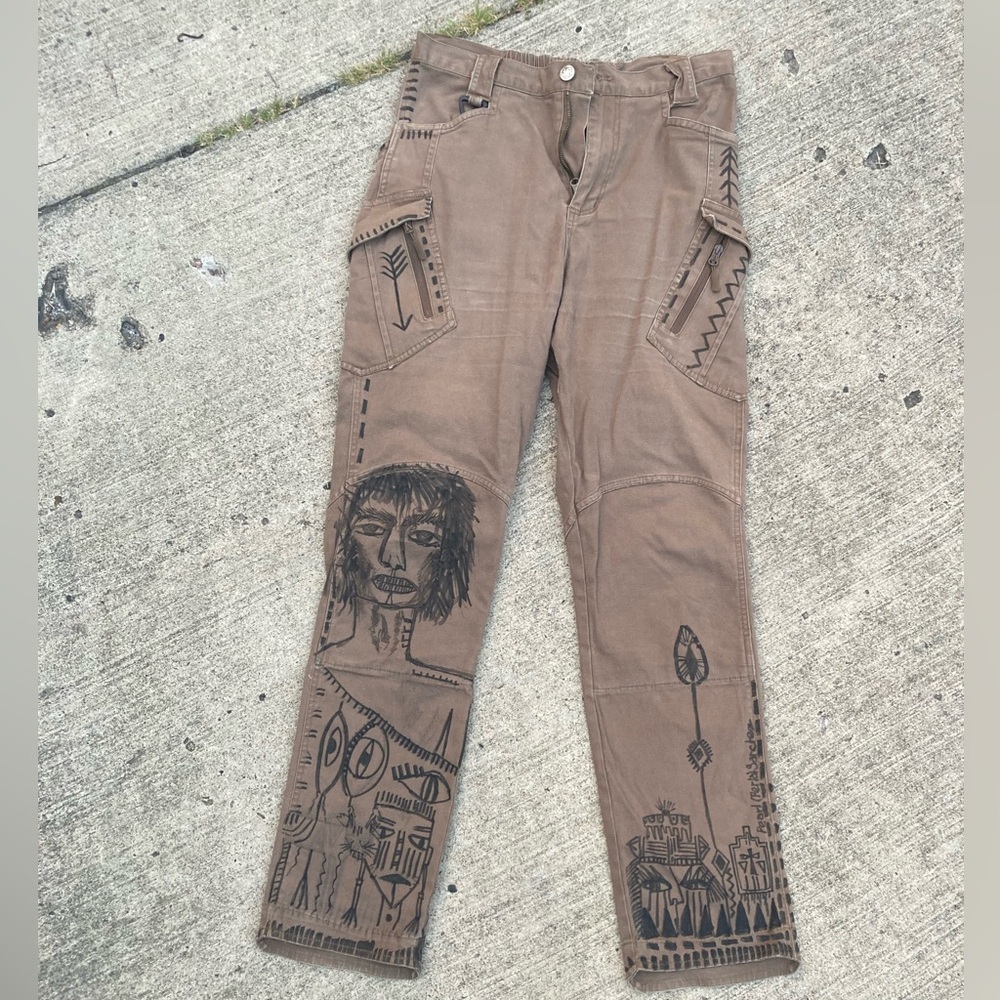 Customized Brown Cargo Pants